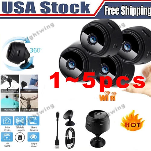 Mini Wireless Hidden Spy Camera Wifi IP Home Security 1080P HD LOT Vision Cam