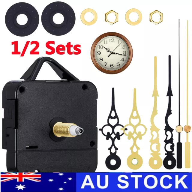 Silent DIY Quartz Movement Wall Clock Mechanism Replacement Part Repair Kit NEW