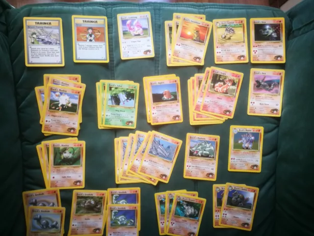 Pokemon Cards Trainer Series Brock's Lot
