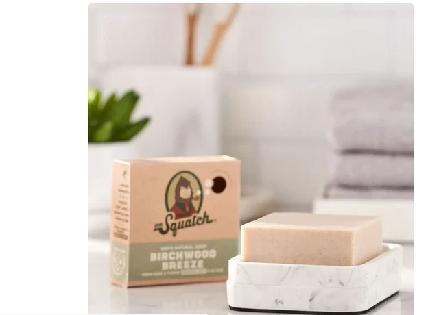 Dr. Squatch Natural Bar Soap, Birchwood Breeze, 5 oz
