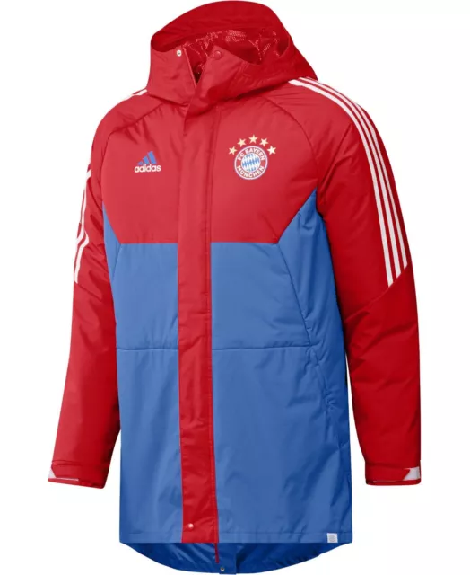 adidas FC Bayern München FCB Teamline Stadionjacke Parka 2022/2023 [HU1262_L]