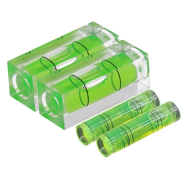 4Pcs Square/round Spirit Level Bubble Small Leveller For Leveling Tubular 40mm