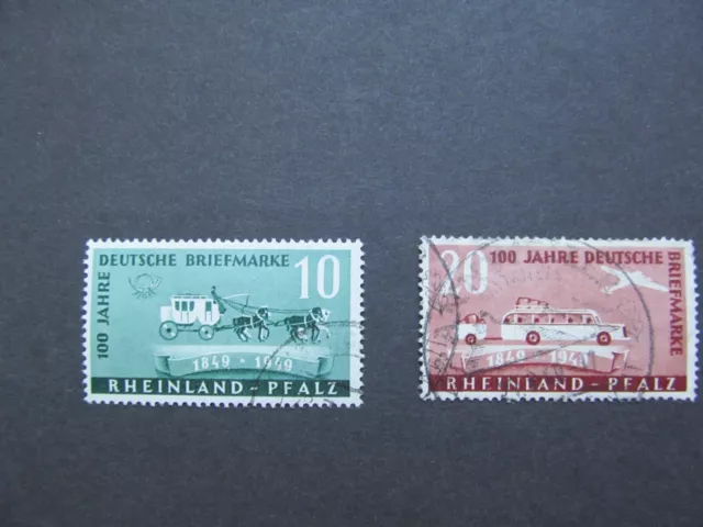 FZ-RP Nr. 49-50, 1949, 100 Jahr Deutsche Briefmarken, gestempelt