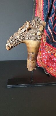 Old Borneo Dayak Mandau Headhunter Sword Handle …beautiful collection piece... 2