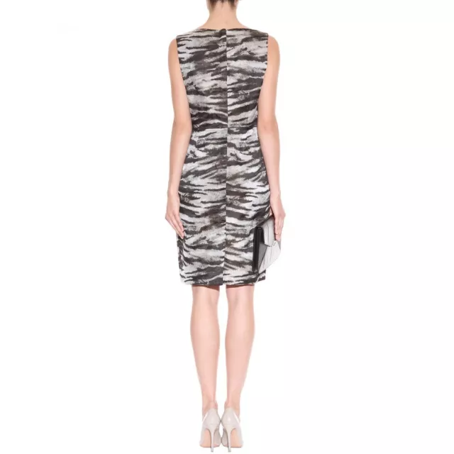 Lanvin Zebra Animal Print Sleeveless Sheath Dress 38   US 4/6  UK 8/10 NWT $3K 3