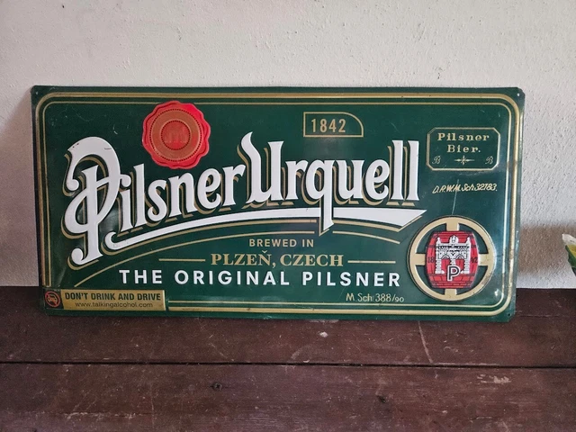 Insegna Birra Pilsener Birrificio Vintage Modernariato In Latta