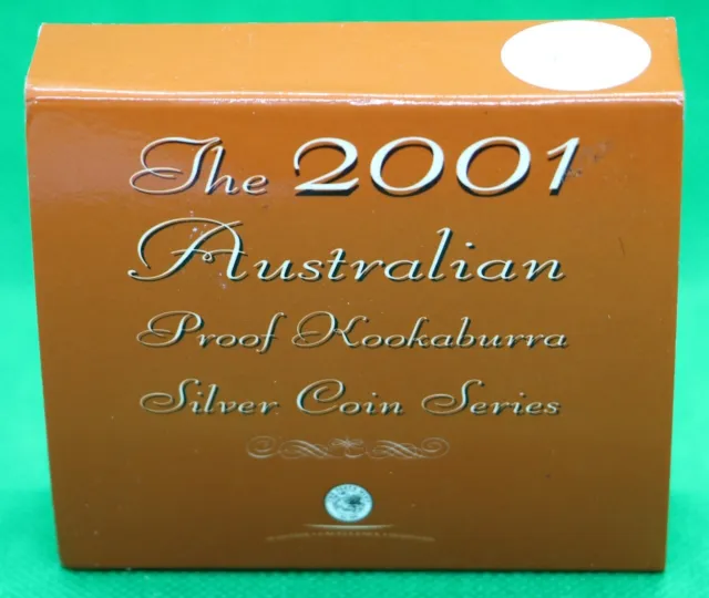 Australien 2001 Kookaburra Proof - $1 1oz Silber Australia PP Silver