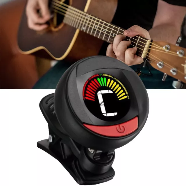 Digital Clip-On Violin Tuner Ukulele Folk Guitar Tuner Universal Color Screen