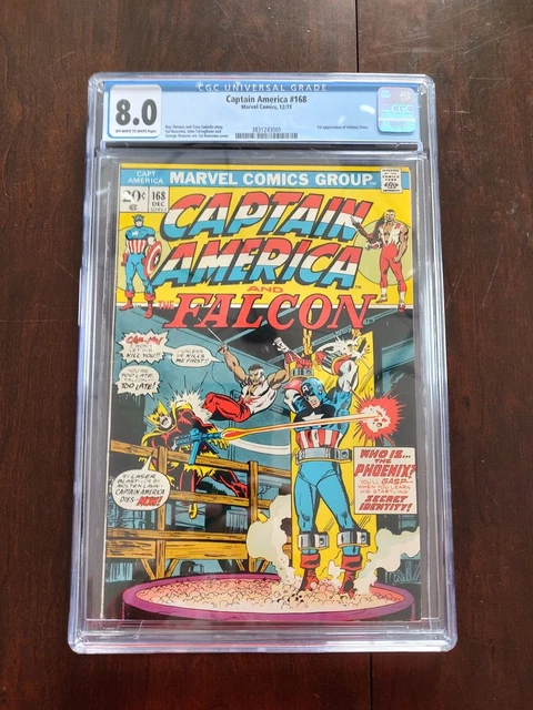Captain America #168 Cgc 8.0 1St Appearance Of Helmut Zemo Sal Buscema