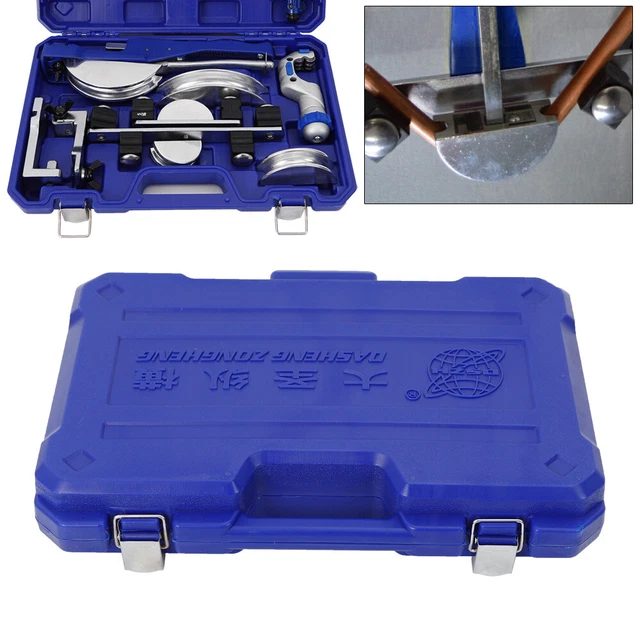 PIPE BENDER HVAC Refrigeration Ratchet Tube Bending Tool Kit 3/8'' 1/2