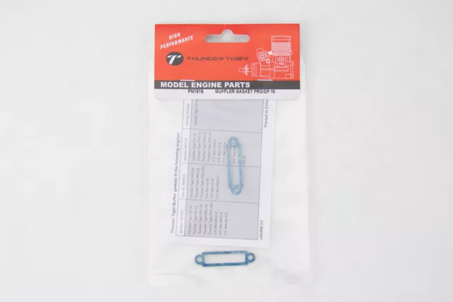 original Thunder Tiger MUFFLER GASKET PRO/GP 10 PN1516 GTT^