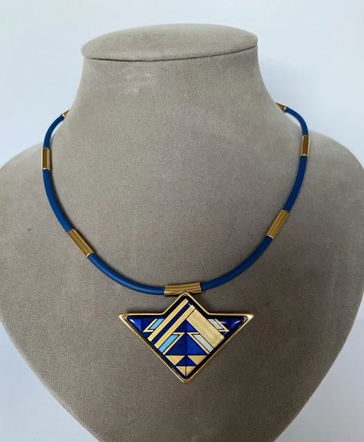 Collier Scarabée Rouge Michaela Frey Plaqué Or - Bijou Occasion, Pierre Dorée, Style Ethnique