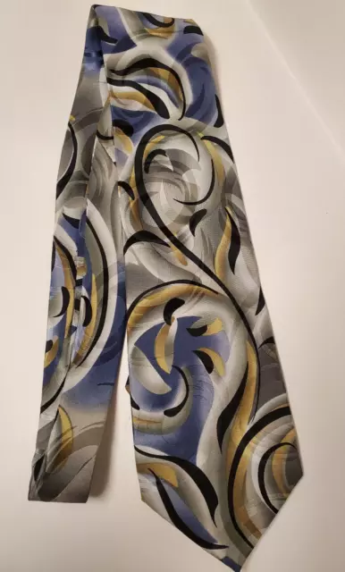 J Garcia Snail Garden Tie 100% Silk Gray Collection Forty Three Limited 2006