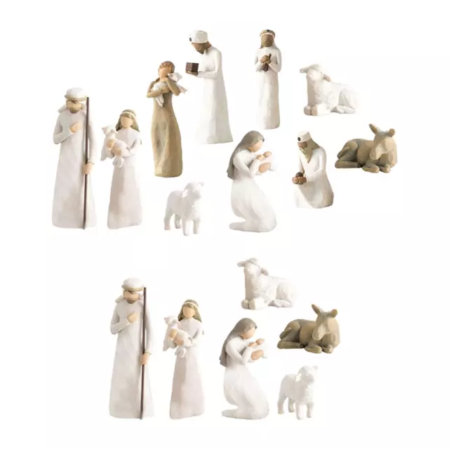 Set di figurine del presepe di Natale Decorazione in resina per decorazioni