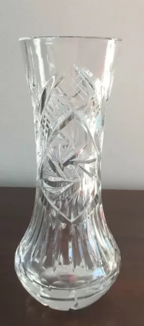 Beautiful Vintage Cut Crystal vase 3