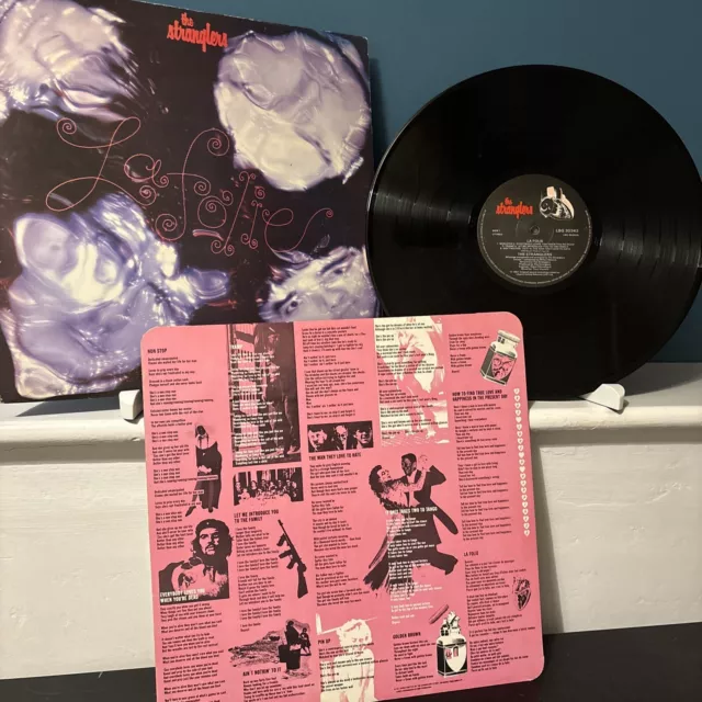 THE STRANGLERS: La Folie (1981) Vinyl LP 1st Press A1/B1 EX/VG+ Pink Inner