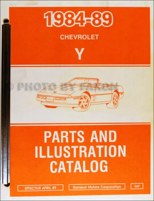 1988-1989 Chevrolet Corvette Teile Buch
