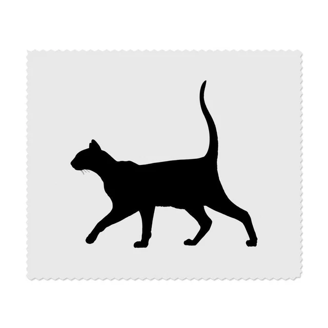 2 paños de limpieza de lentes 'Silhoueta de gato siamés' (LC00019550)
