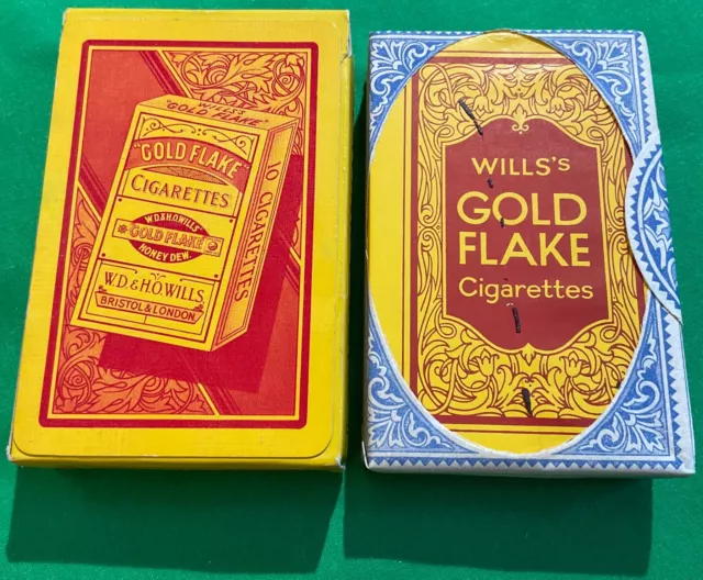 STEUERVERWICKELT alte Vintage GOLDFLOCKE ZIGARETTEN Werbung Spielkarten TABAK