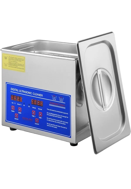 Professional Ultrasonic Cleaner Easy Use Digital Timer Heater Stainless Steel