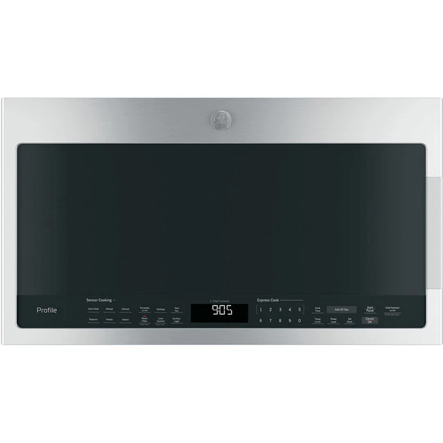 GE PROFILE 2.1 Cu. Ft. OvertheRange Sensor Microwave Oven, Stainless