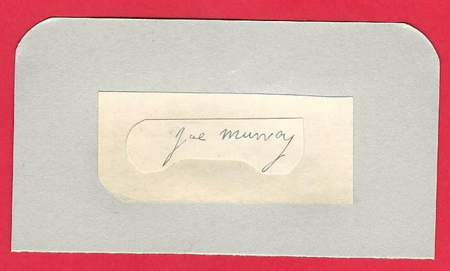 Joe Murray Hamilton Academical Fc 1933-1936 Ex Brentford Rare Original Autograph