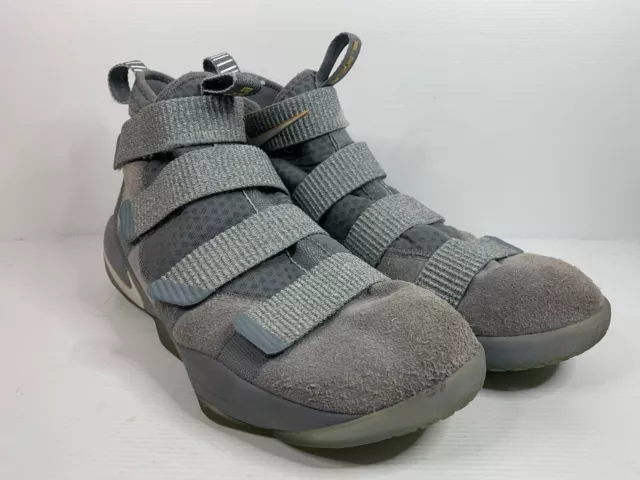 Nike LeBron Soldier XI 11 Cool Grey Platinum 897644-010 Mens Size US 11