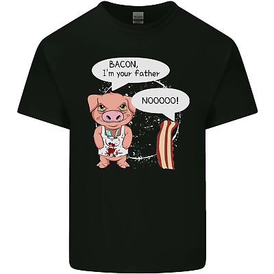 Bacon sono tuo padre Divertente Cibo Dieta Da Uomo Cotone T-Shirt Tee Top