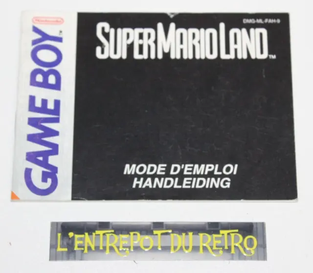++ notice / mode d'emploi du jeu nintendo GAME BOY SUPER MARIO LAND ++