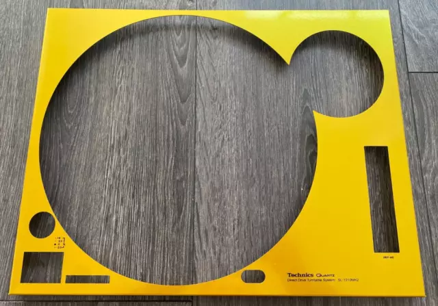 Technics SL-1210 MK2 Gold Faceplate Cover With 1210 Screen Printing