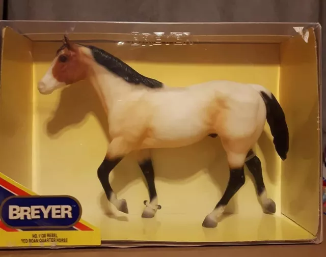 Breyer Traditional Model Horse #1138 Rebel Red Roan Quarter Horse NIB