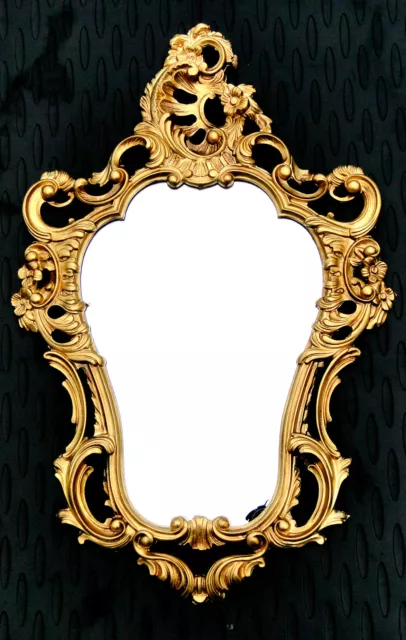 Ovaler Wandspiegel Gold Spiegel 50X76 ANTIK BAROCK  Badspiegel Flurspiegel