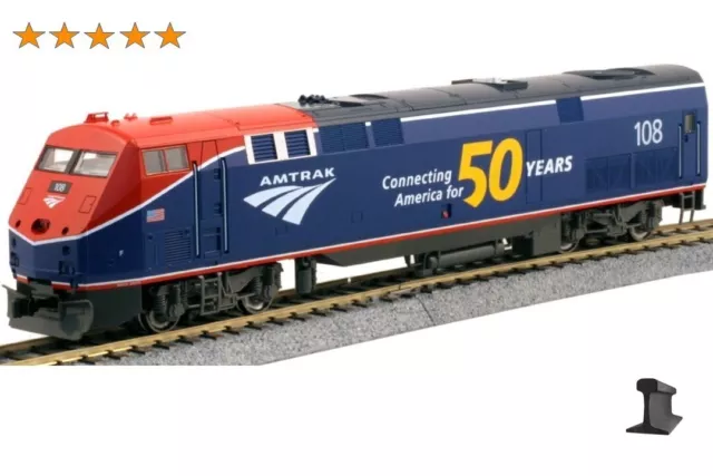 Kato HO Scale ~ New 2024 ~ Amtrak Phase VI 50th ~ GE P42 Genesis #108 ~ 37-6115