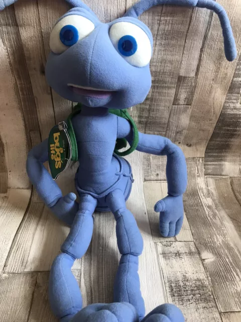 Disney Pixar Soft Toy Rare Large Plush Bug's Life Talking Flik 22" Tall Working