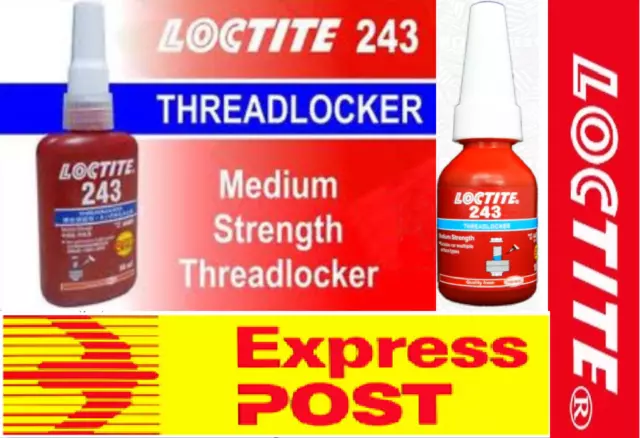 LOCTITE® 243 10ml / 50ml Strong Threadlocker Industrial Super Glue A1