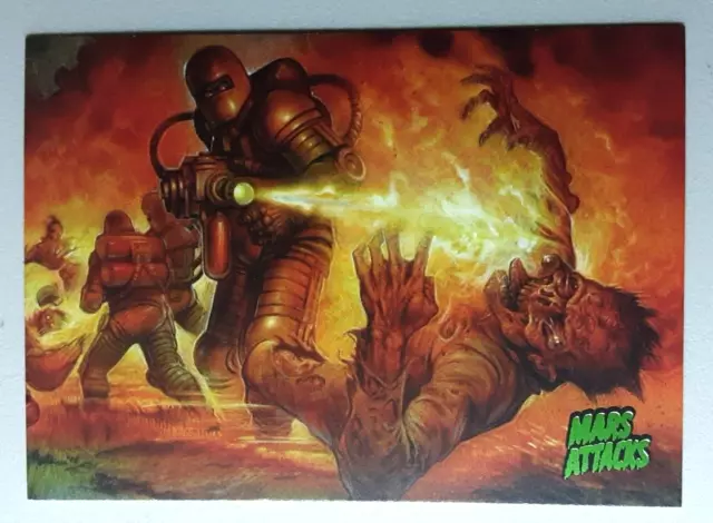 2013 Topps Mars Attacks! Invasion Card 16 FIRE FIGHT