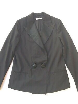 LANVIN for H&M giacca blazer nero smoking  tg. EU38 US8 CA8 (44 italiana)