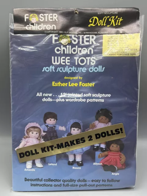 Foster Children PARTY TIME 26 Soft Sculpture Doll Making Kit Pattern w/  Clothes