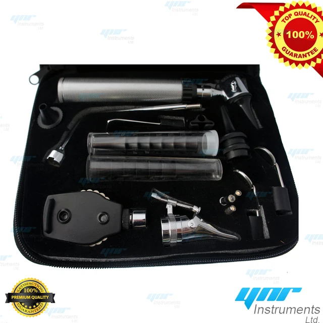 YNR England F.O Mini Otoscopio Auriscope Fibre Ottiche Ent Esame - Foto 2