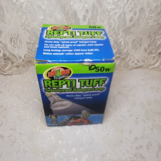 Bombilla de lámpara halógena a prueba de salpicaduras de tortuga/toba Repti 50 W Zoo Med