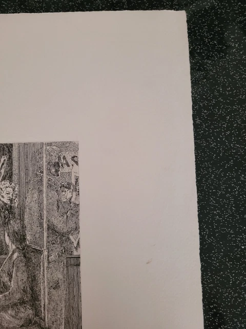 Véronique JORDAN-ROMAN (1943-1991) eau forte ? Lithographie numérotée et signee 11
