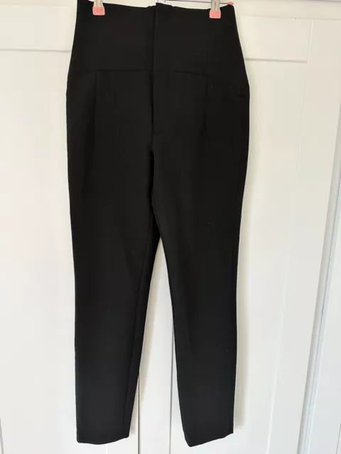 Black Zara High Waist Trousers, Size XS