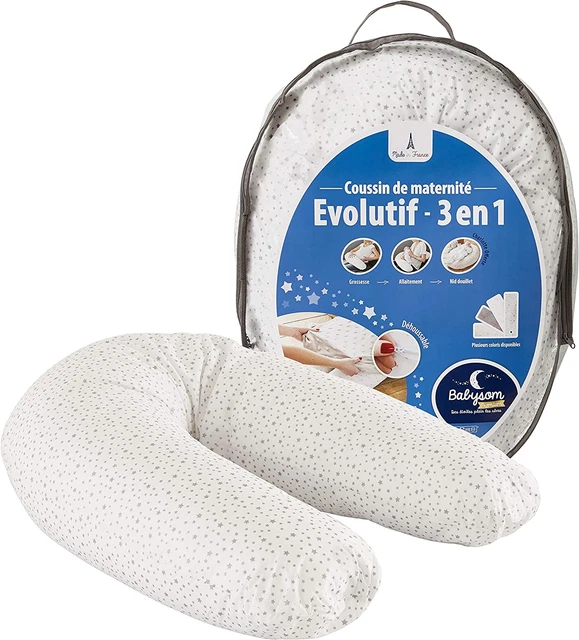 Babysom - Coussin de maternité Evolutif 3 en 1 : 1 Unité (Lot 1), Motif