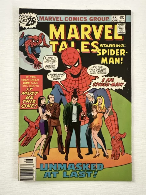 MARVEL TALES #68 Jun 1975 Amazing Spider Man #87 Reprint Mary Jane Gwen Stacy VF