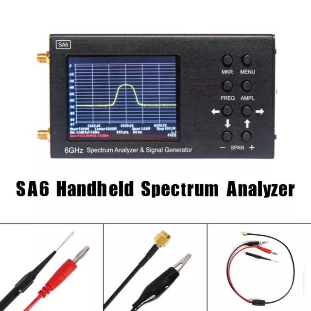 Générateur De Signal Analyseur De Spectre Portable SA6 6GHz Pour 35-6200MHz