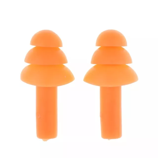 Paire de Bouchons d'Oreilles Silicone + Boite de Rangement Protection Auditive