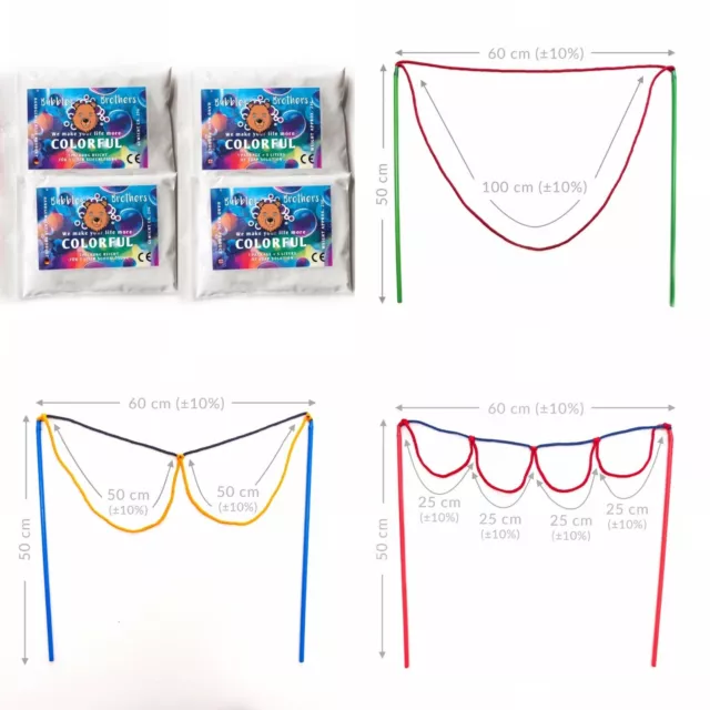 Bubble Brothers Bubble Wand Giant Bubble Wands for Kids + soap bubble solution