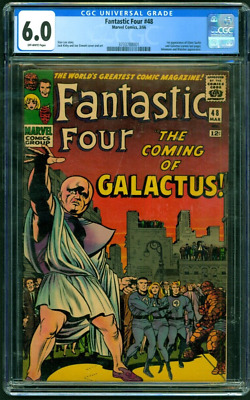 Fantastic Four 48 cgc 6.0 ow pages marvel silver age 1st silver surfer galactus