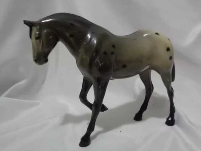 Hartland Plastics Glossy Grey Black Appaloosa Horse