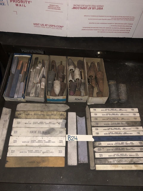 Boride Engineered Abrasive - Contents Of Drawer